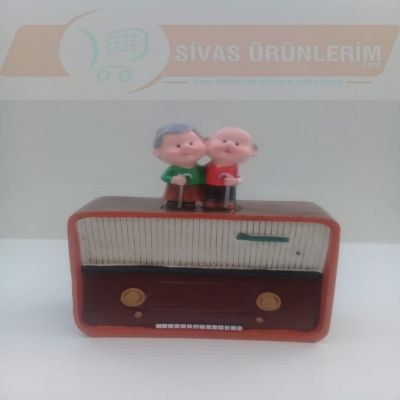 Dede Nine Figürlü Teyp Kumbara