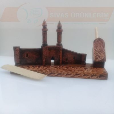 Çifte Minare Kahverengi Kalemlik