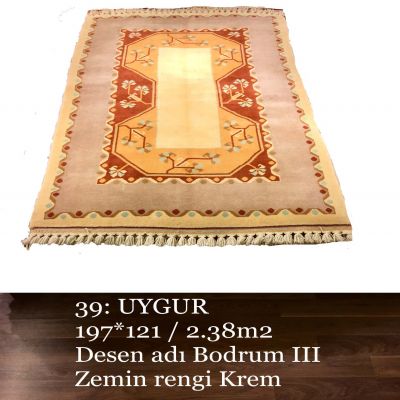 Uygur El Dokuma Halısı 39