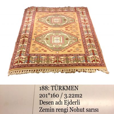 Türkmen El Dokuma Halısı 188